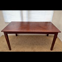 Dark Wood Dining Table and 4 Chairs