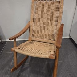 Hans Wegner Style Mid Century Rocker