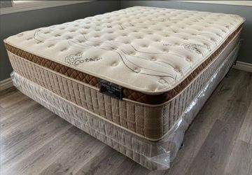 Queen Organic Cloud Edition Europillow Top 12inch Matres!!