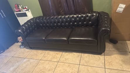 Leather Chesterfield Sofa