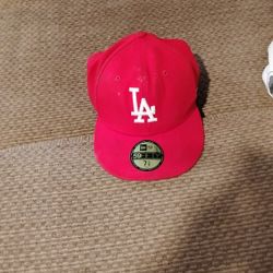 Red L.A Dodgers Hat