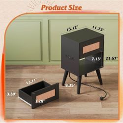 Nightstand with USB and Power