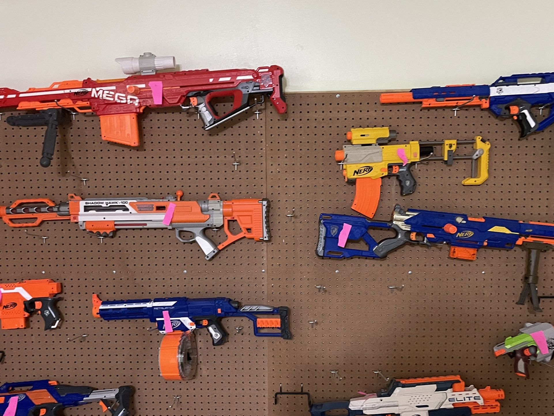 Lots Of Nerf Blasters And Light Sabers