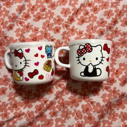 2 Melanie Hello Kitty Cups With Lid