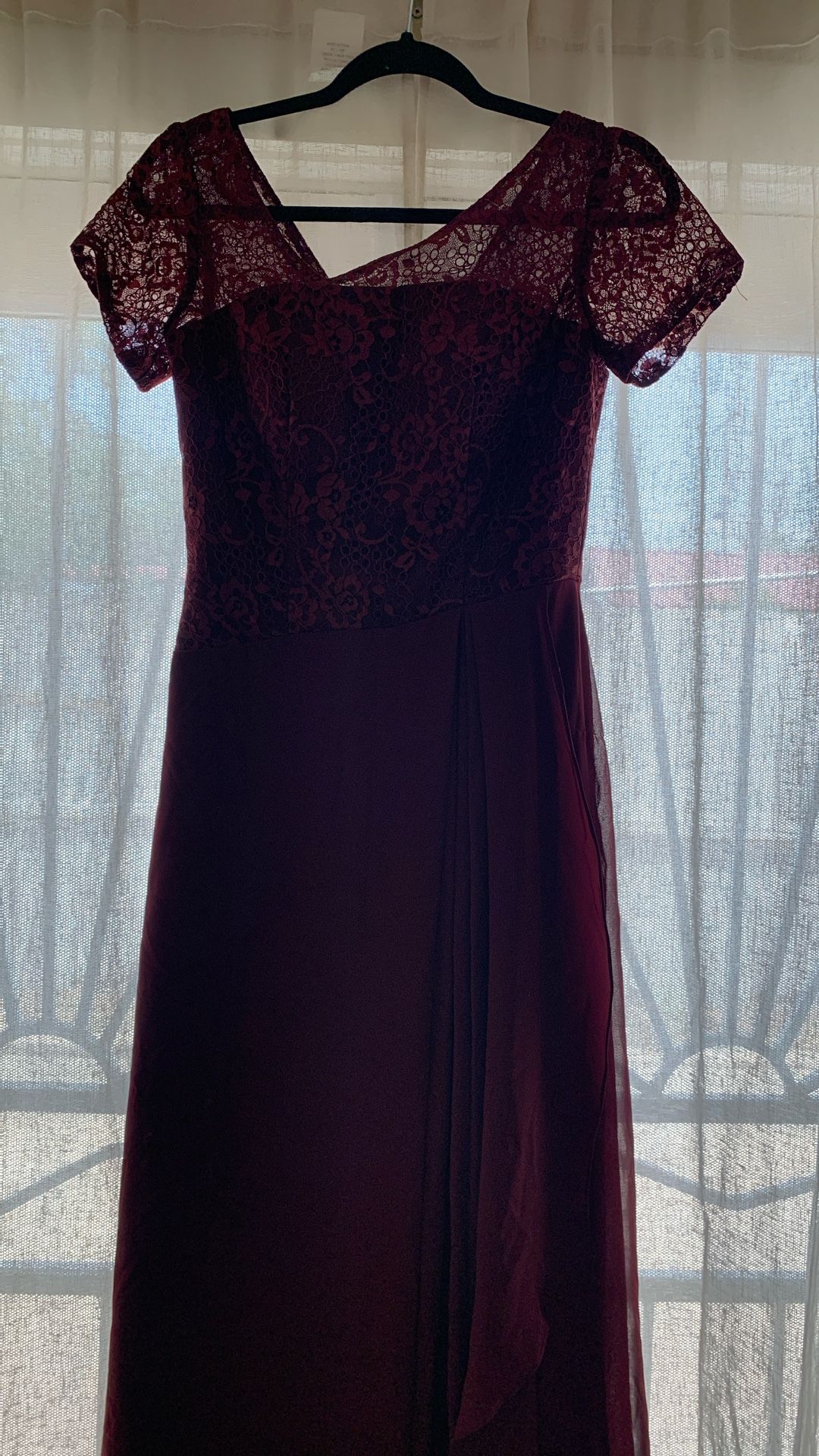 ForHerAndForHim Burgundy Dress