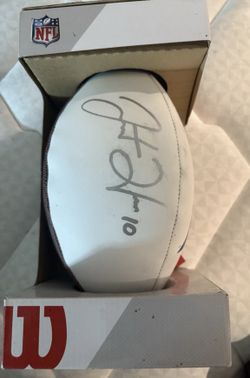 Justin Herbert Los Angeles Chargers Autographed Wilson White Panel Football