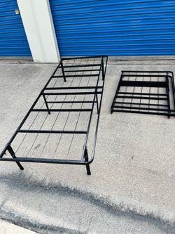 2 metal folding beds $48