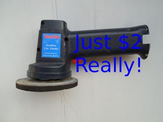 Benchtop orbital cordless 7.2 volt sander