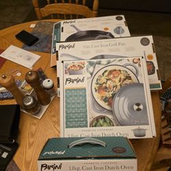 Set Of Cast Iron Pans New