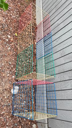 Colorful Foldable Metal Wire Storage Rack