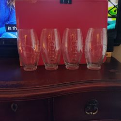 Vintage Football Pilsner Glasses -  