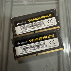 Corsair Vengeance DDR4 Laptop RAM – 16GB (2×8GB) 2400MHz