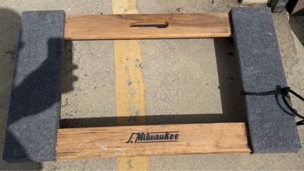 S. Milwaukee Wooden Carpet Dolly
