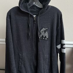 Miami Marlins Baseball MLB Long Sleeve With Hoodie size Large just $15 