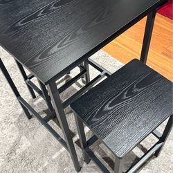 Compact Dining Table Set – 23 ¾” x 23 ¾” x 36”