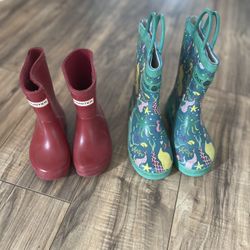 Kids Hunter Rain Boots Size 5 And Size 9 Lone Cone Rain Boots 