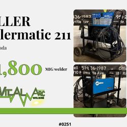 0251 – MILLER Millermatic 211 – MIG Welder / VITAL ARC WELDING