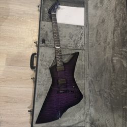 ESP LTD Snakebyte James Hetfield Signature Baritone 2018 - 2019 See Thru Purple Sunburst