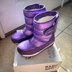 Girl Snow Boots Size 13.5