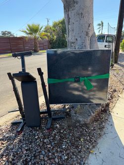FREE weight bench and bar