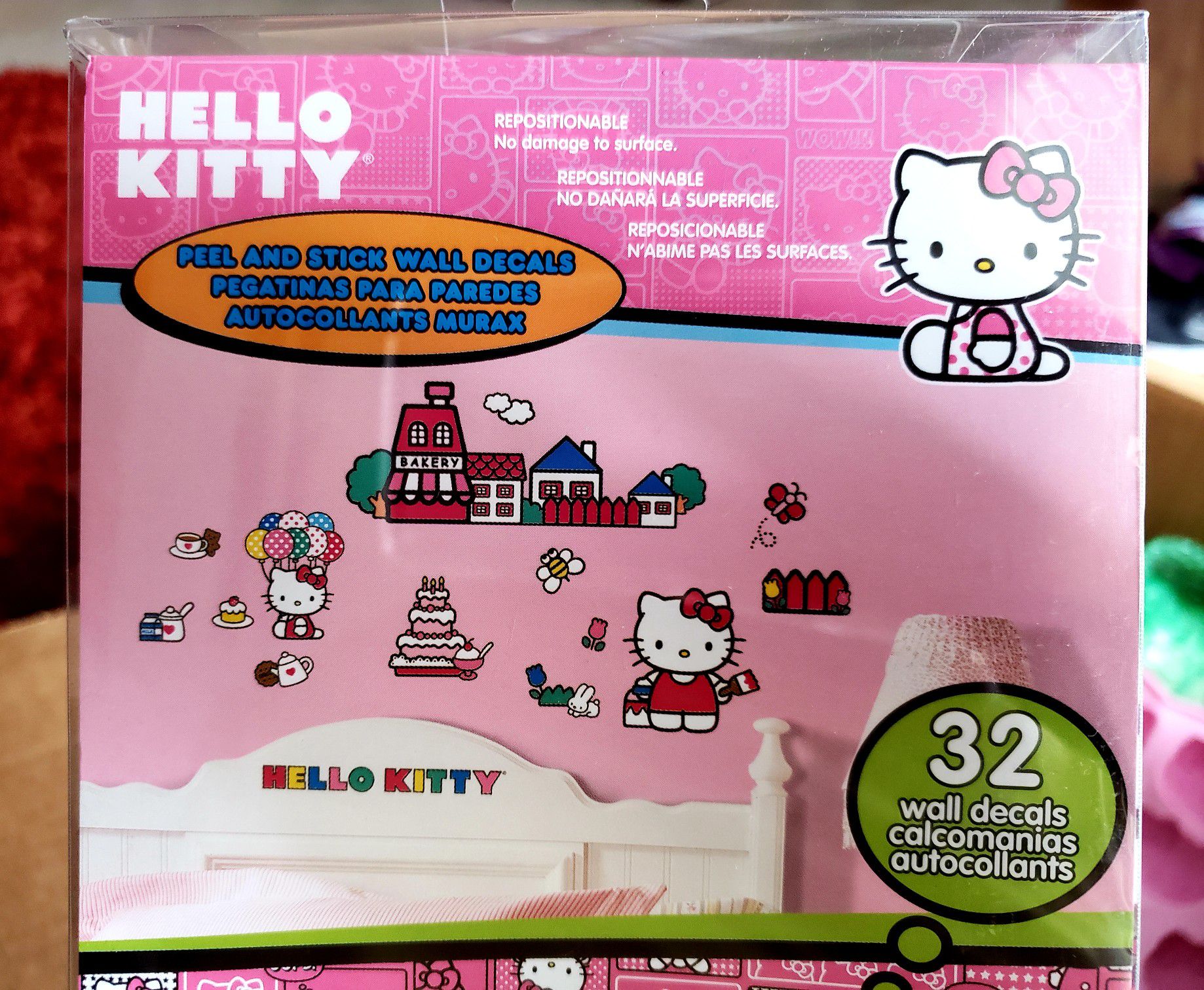Removeable Hello Kitty wall stickers