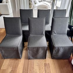 Potterybarn Slipcovered Dining Chair X6