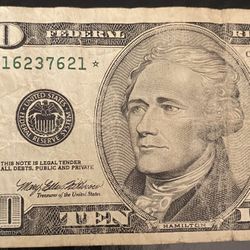 $10 Star Note ( Series 1999 )
