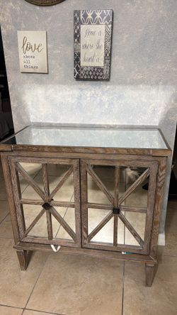 2 Door Cabinet With Mirror