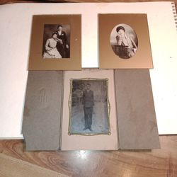 Vintage Late 1800s And Early 1900s Pictures X 3