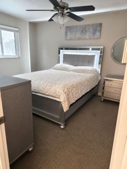 Dresser/night stand & Bedframe with headboard