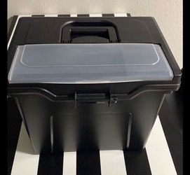 File box with tab folders included