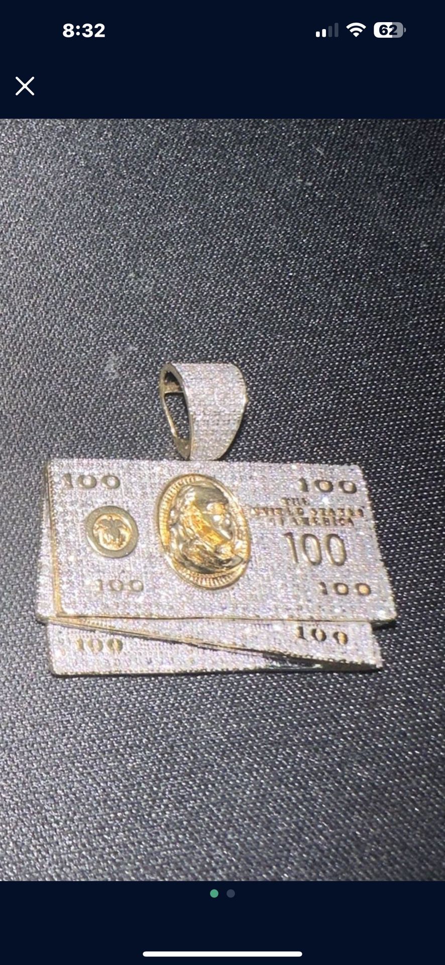 10k Yellow Gold Diamond Pendant 