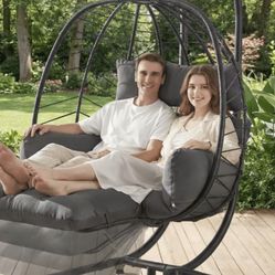 Double Hanging Chair With Food Rest Brand New In Box