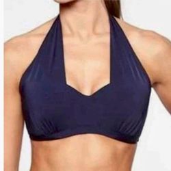 NWT Athleta Navy Blue Aqualuxe Bikini Top