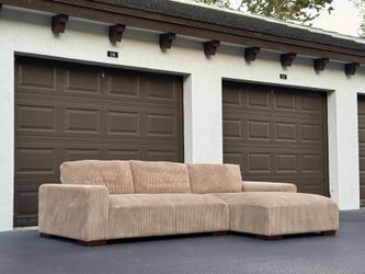 Sectional Sofa/Couch - Corduroy - Delivery Available 🚛
