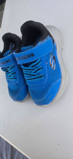 Toddler Boys Skechers Sneakers - Size 6 - Blue/Black