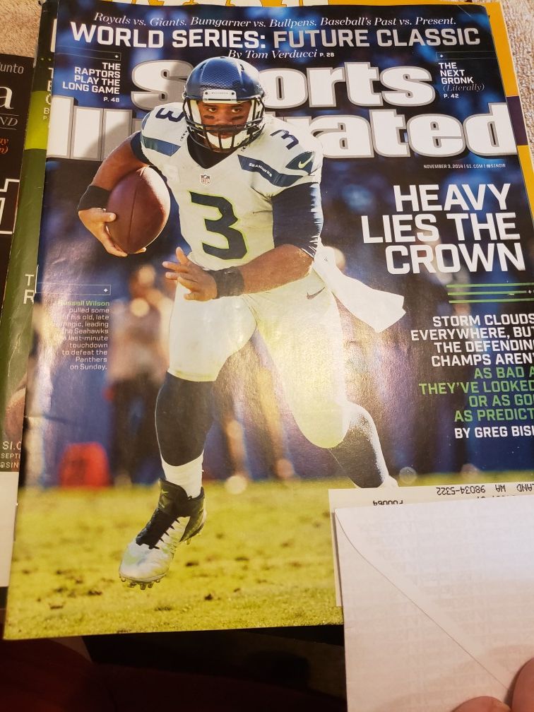 Seahawks SI's and Super Bowl Program,