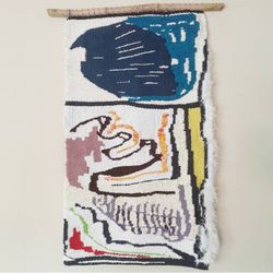 Large Original Abstract Tapestry Wall Decor Woven Fiber Art