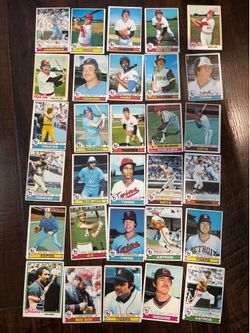 150 Vintage 1970s Topps Baseball Cards Lot - HOFs & Rookies