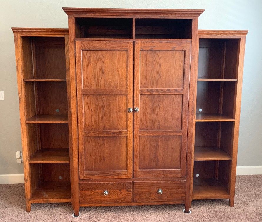 Media Center By Thomasville Solid Oak