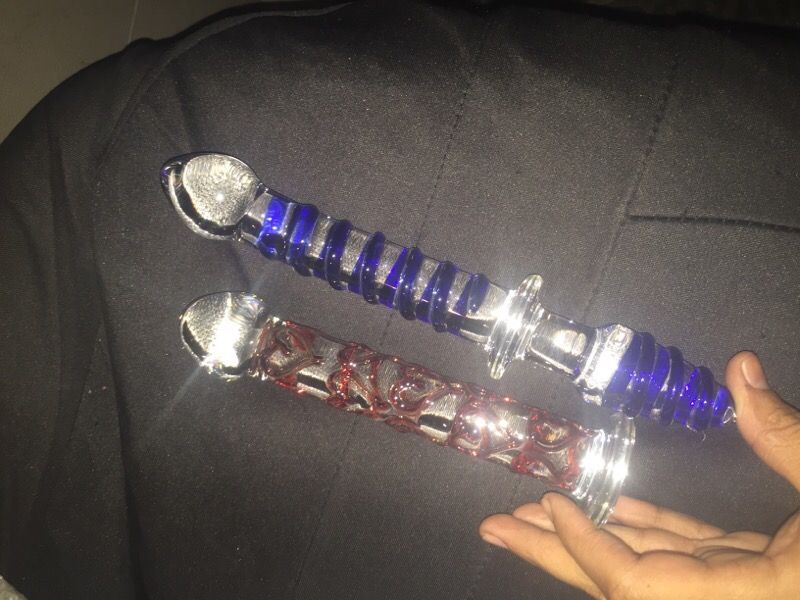 Hand blown glass dildos brand new in the box