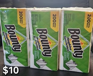 Bounty Napkins 200-Count – 3 Packs