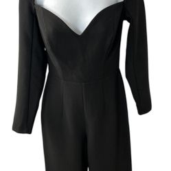 ASOS Black Lightweight Long Sleeve Jumpsuit Women’s Size 4 NWT