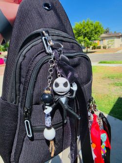 Nightmare Before Christmas Zero Keychain, jack skellington,  oogie boogie, zero