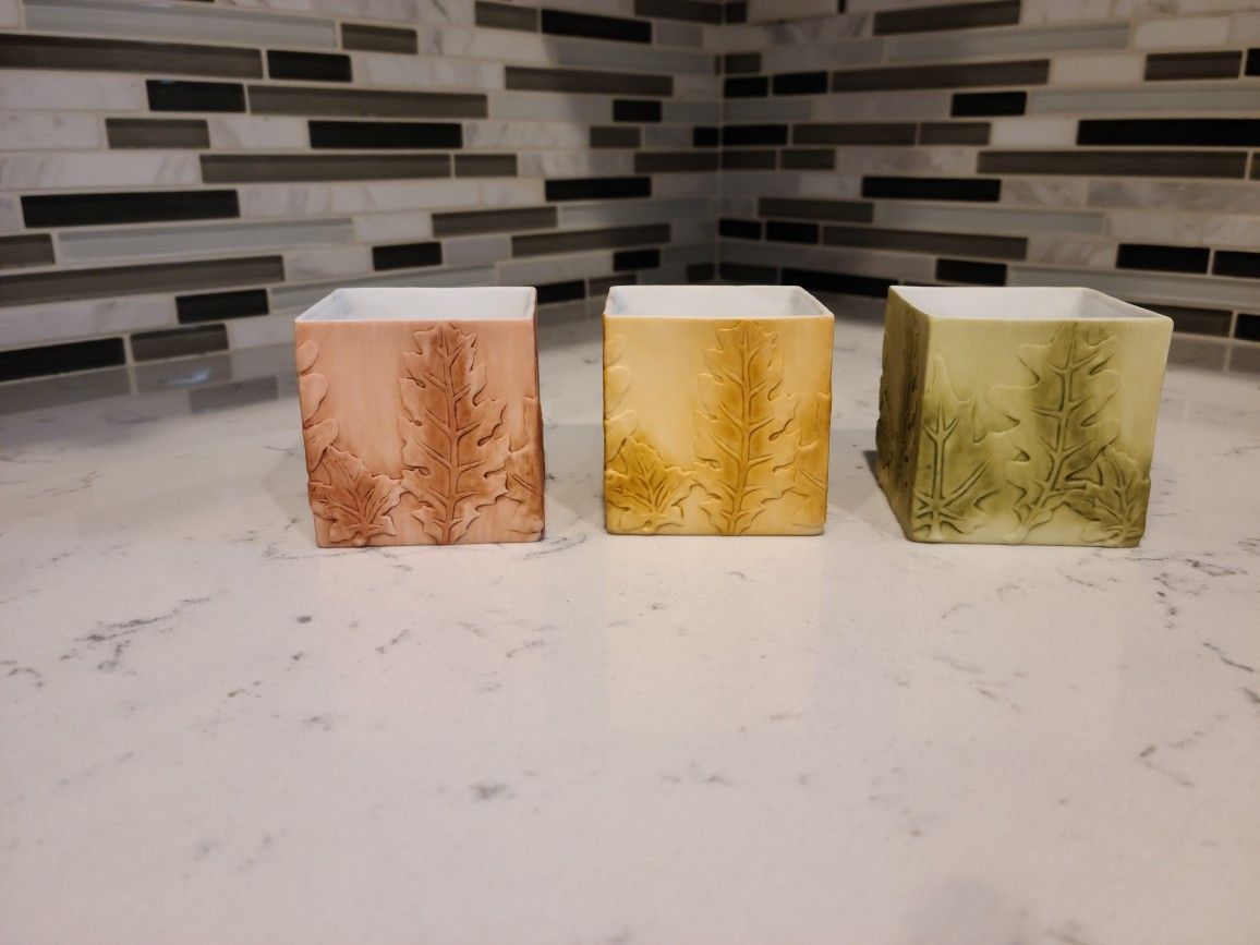 Partylite Falling Leaves Tealight Trio