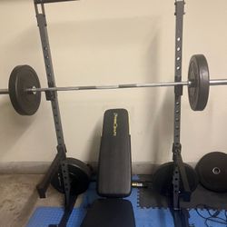 Squat Rack With Beach Press