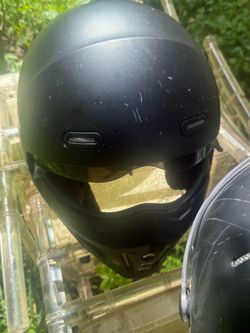 Matte Black Full-Face Motorcycle Helmet