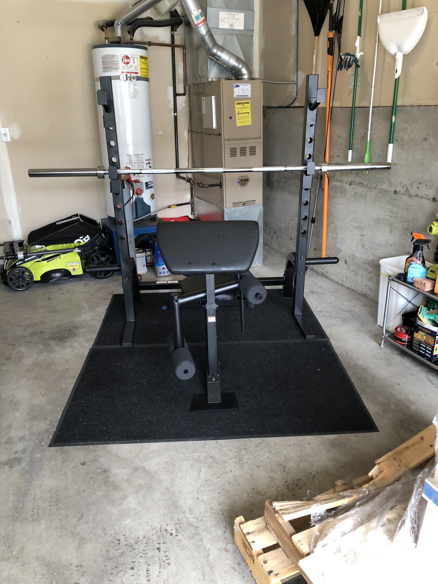 Olympic Bench And Bar The Entire Workout Package 
