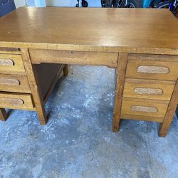 Large Solid Oak Desk
