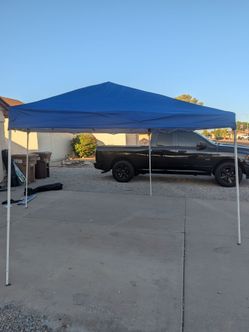 10x10 pop-up canopy blue top